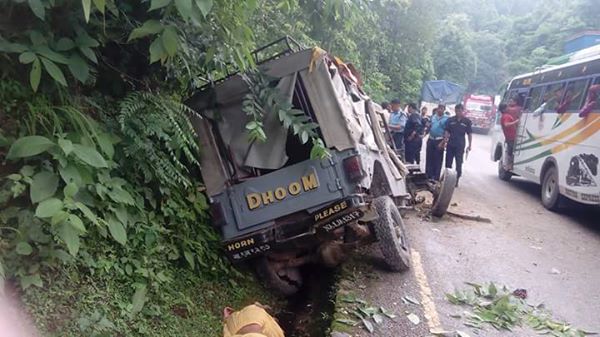 दाउन्नेमा जिप दुर्घटना, ४ को मृत्यु १० घाईते