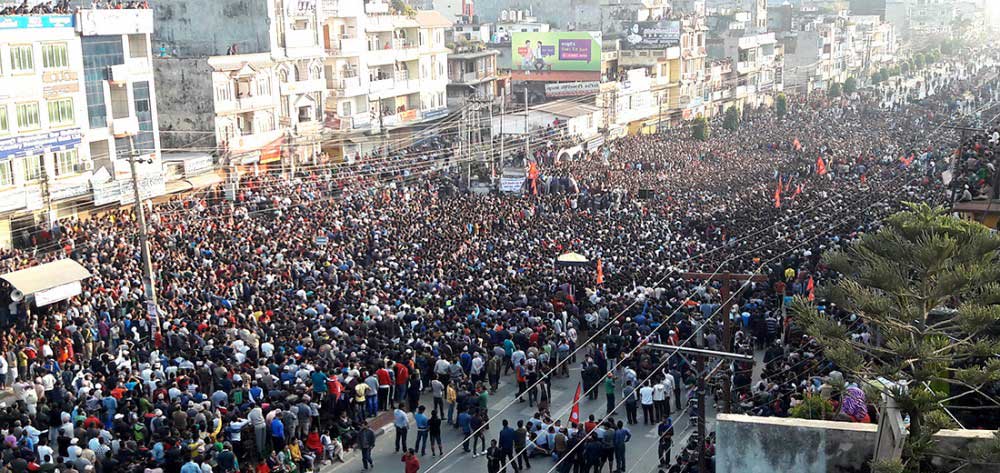 पाँच नम्बर प्रदेशमा बिहानैदेखि शुरु भयो आन्दोलन