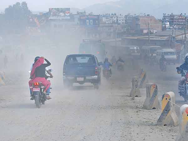 काठमाडौं उपत्यकाको हावा २४ सै घण्टा सास फेर्न ‘अयोग्य’