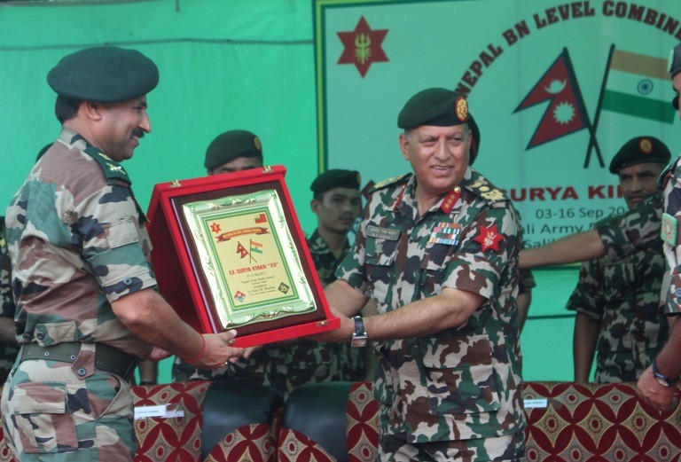 नेपाल भारतका सैनिकको संयुक्त सैनिक अभ्यास समाप्त