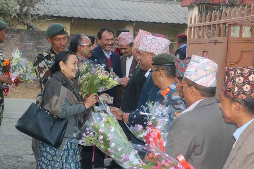 अनुराधालाई हेटौडामा यसरी गरियो स्वागत