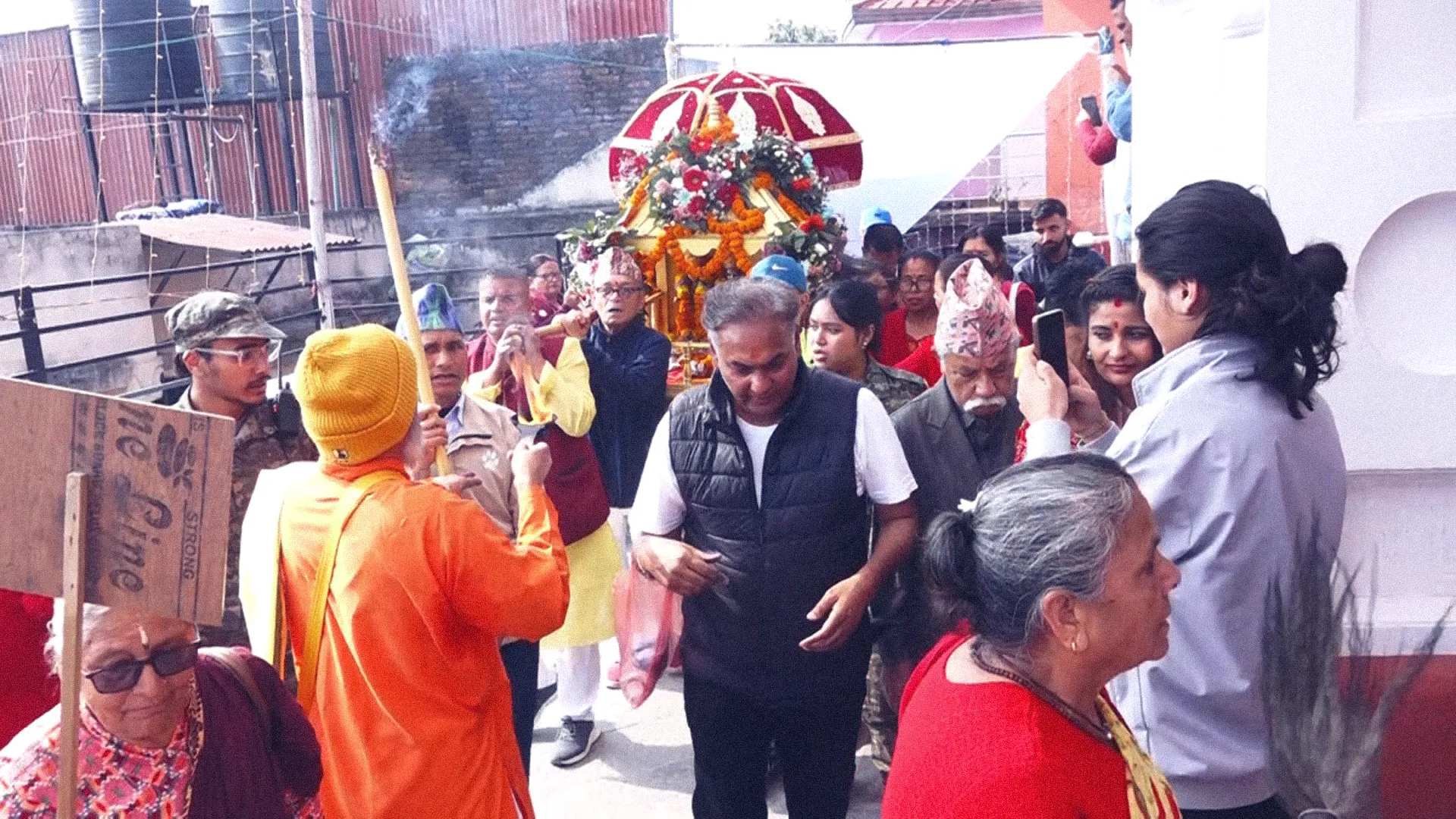 Devotees Flock to Temples Nationwide on Chaite Dashain