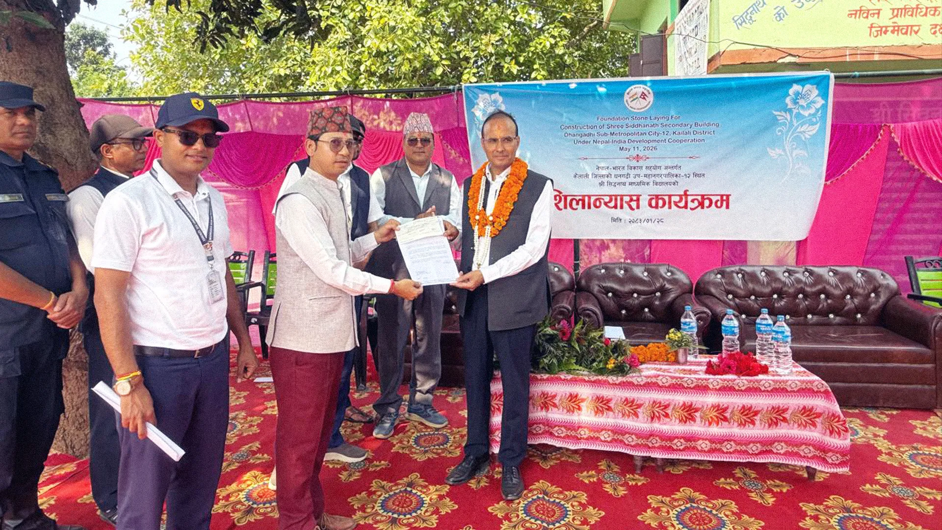 India Funds New Building for Siddhanath Secondary School in Kailali