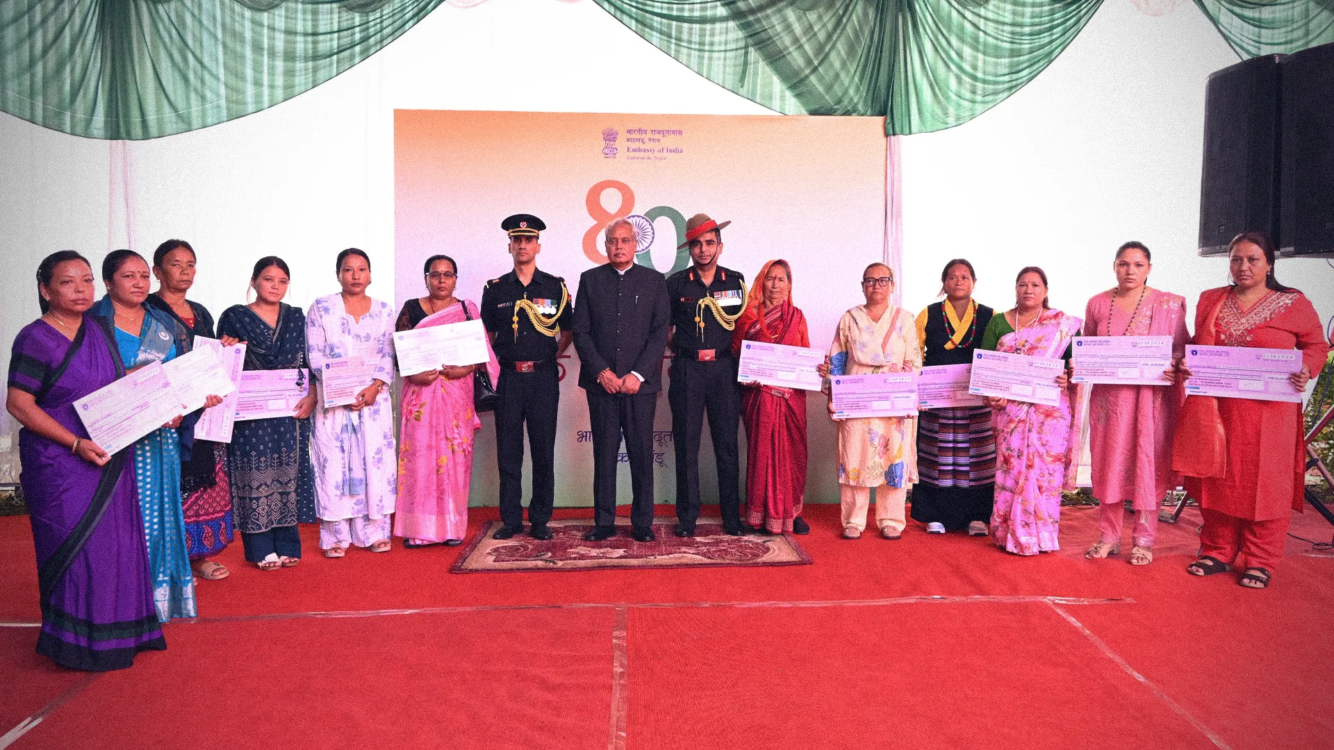Indian Embassy in Kathmandu Celebrates India's 80th Independence Day