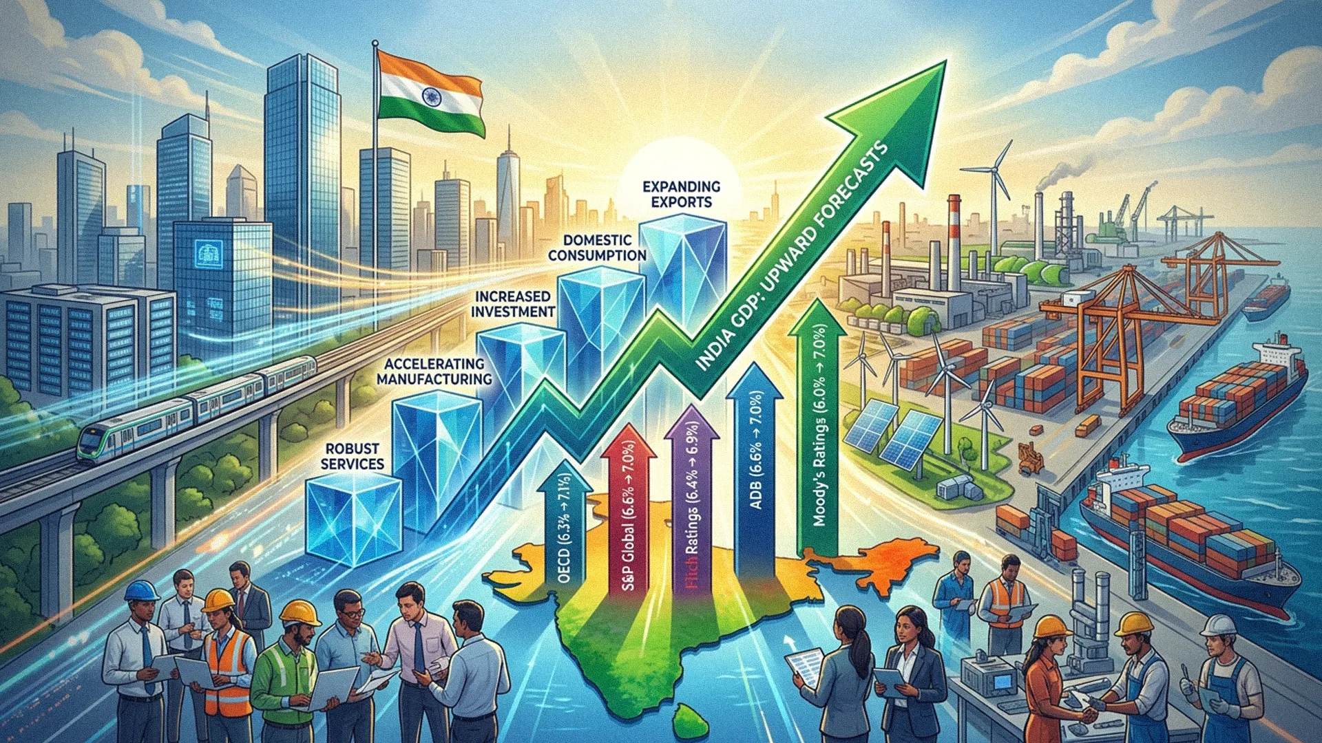 India's Rising Global Economic Resilience and Upward GDP Forecast Revisions