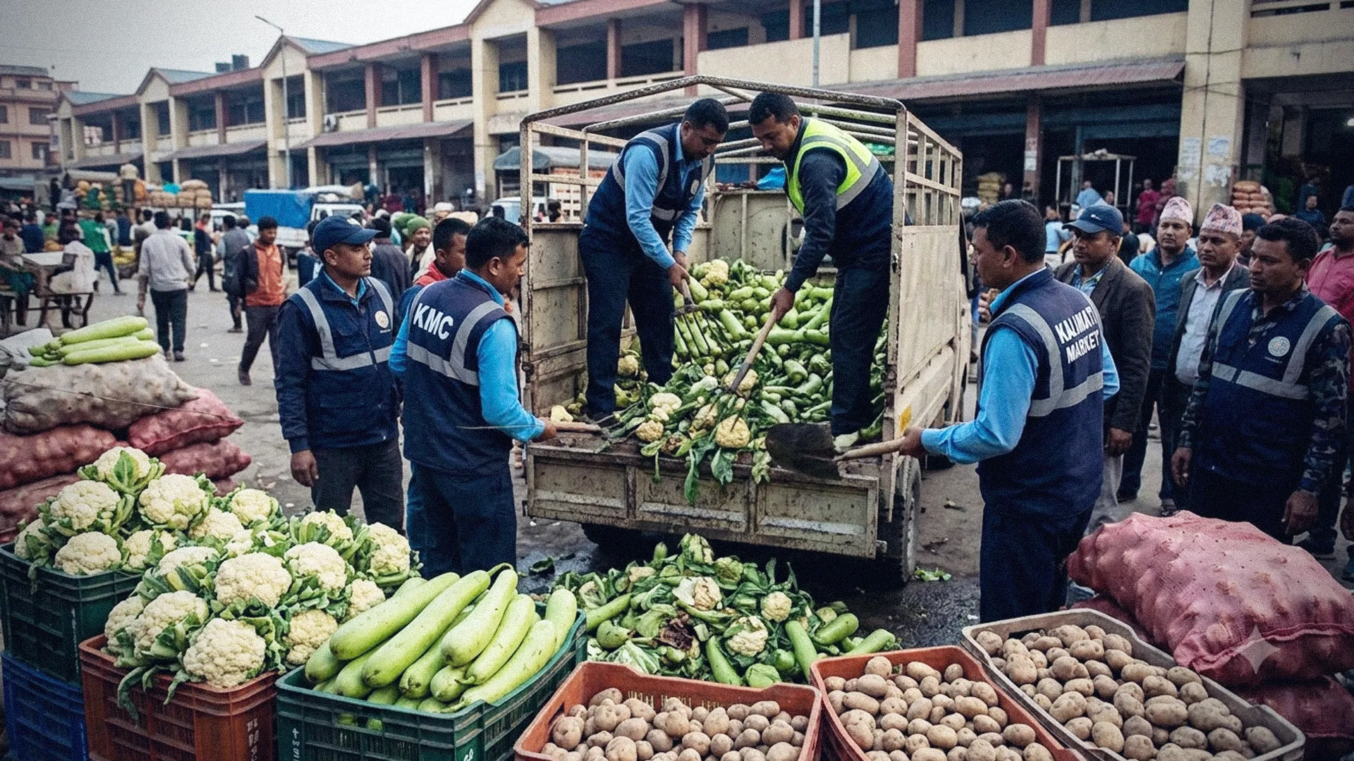 Over 400 Kilograms of Toxic Vegetables Destroyed in Kalimati