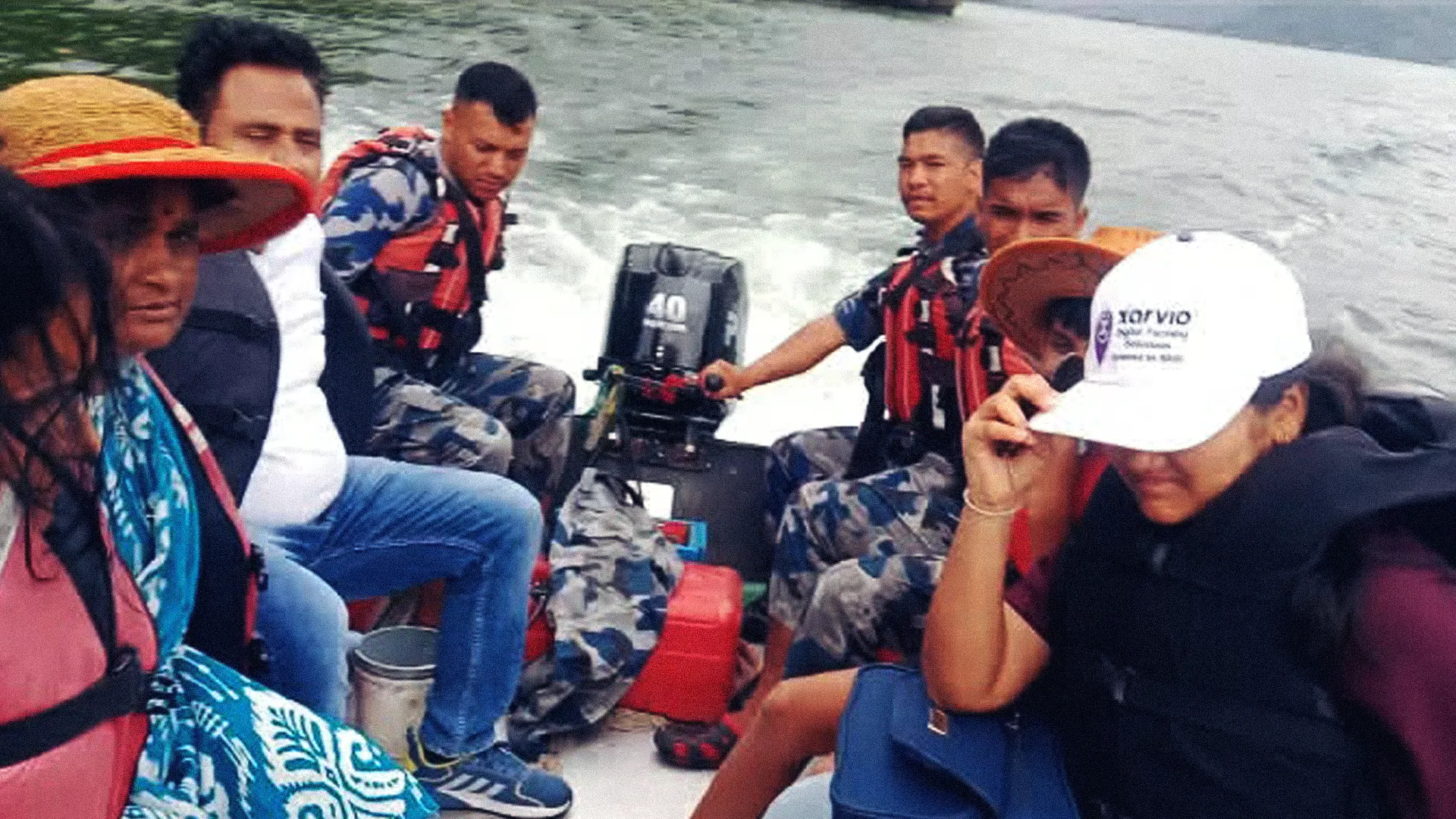 Armed Police Rescue Five Indian Tourists Stranded on Fewa Lake