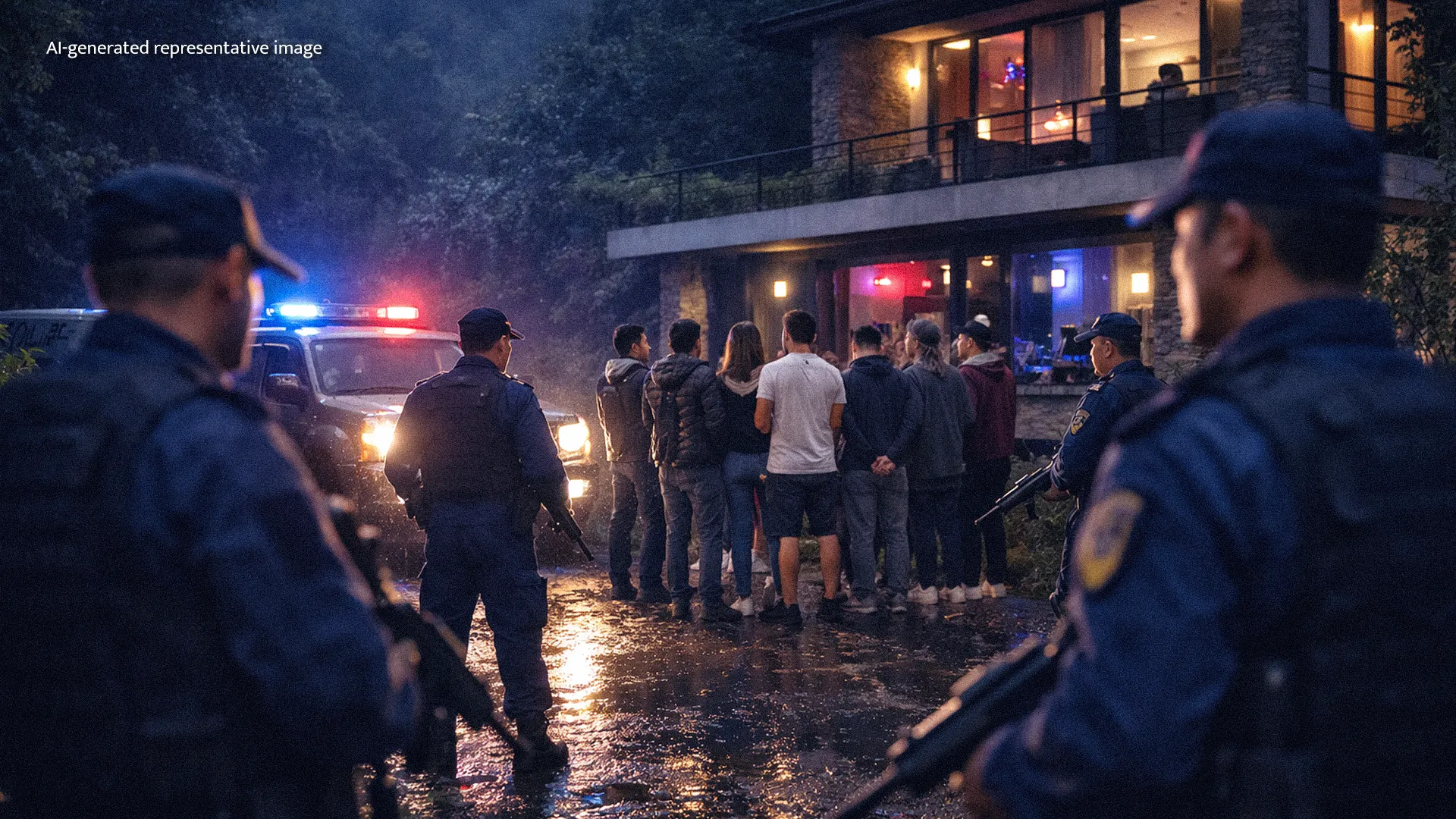 Pokhara Police Detain 38 Over Drugs-Fueled Trance Party Raid