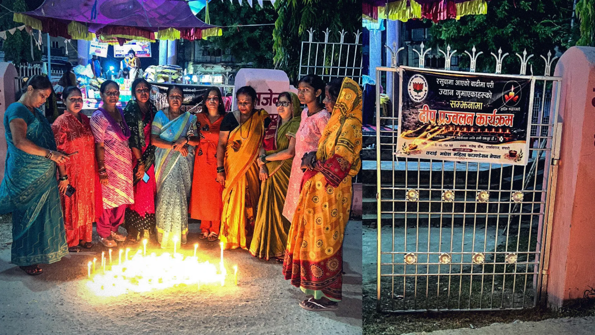 Rajbiraj Candlelight Vigil Expresses Solidarity With Nepal Flood Victims