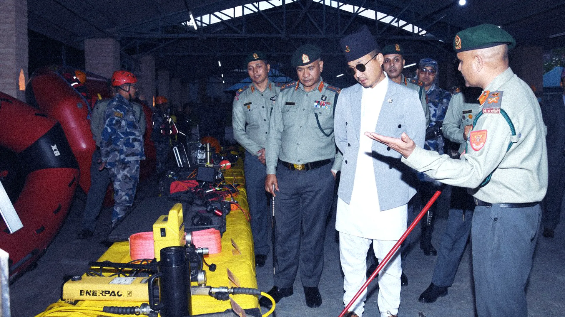 Home Minister Sudhan Gurung Commends Armed Police Force for Exceptional Disaster Response