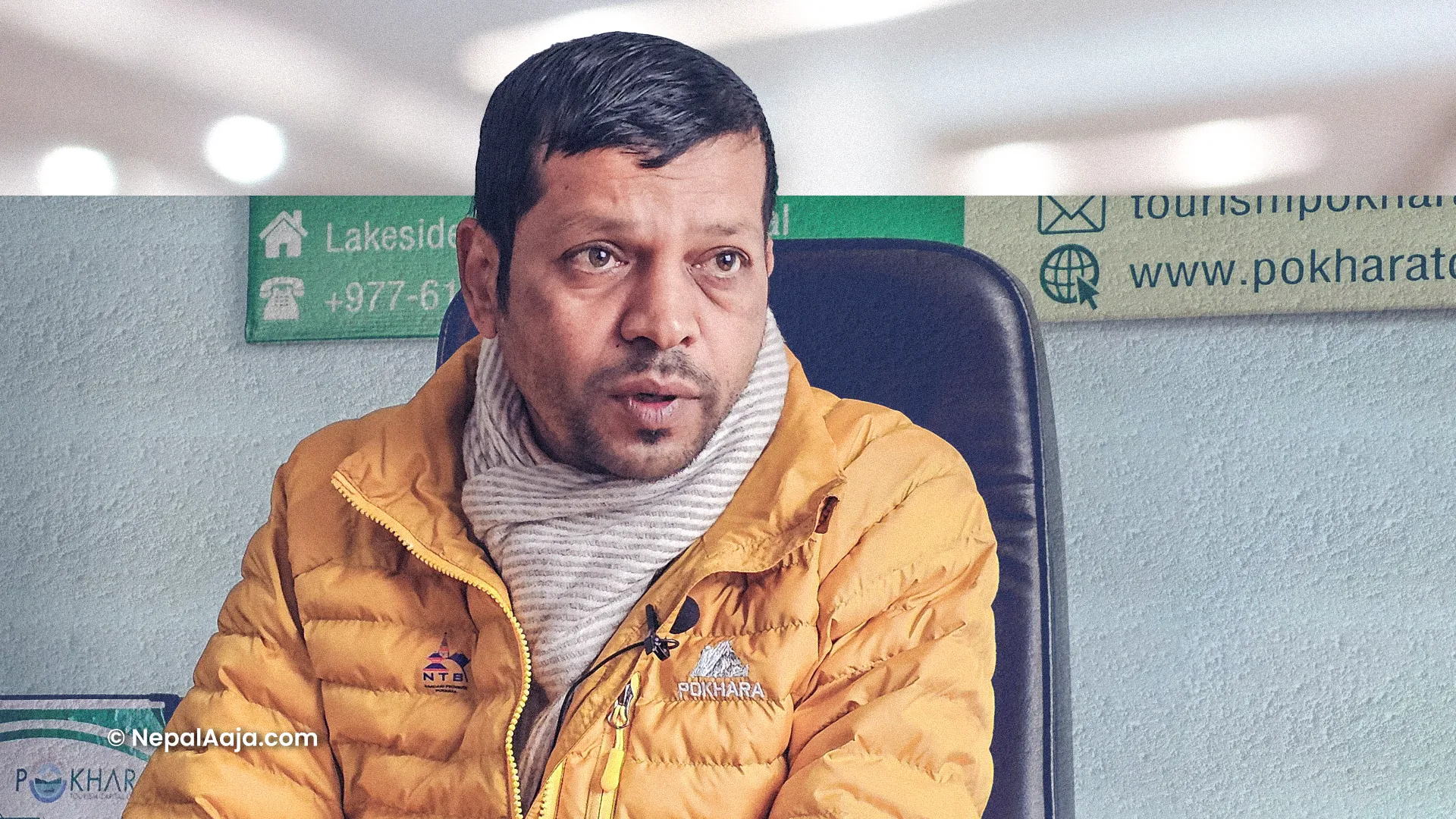 Taranath Pahari, President of the Pokhara Tourism Council. Nepal Aaja