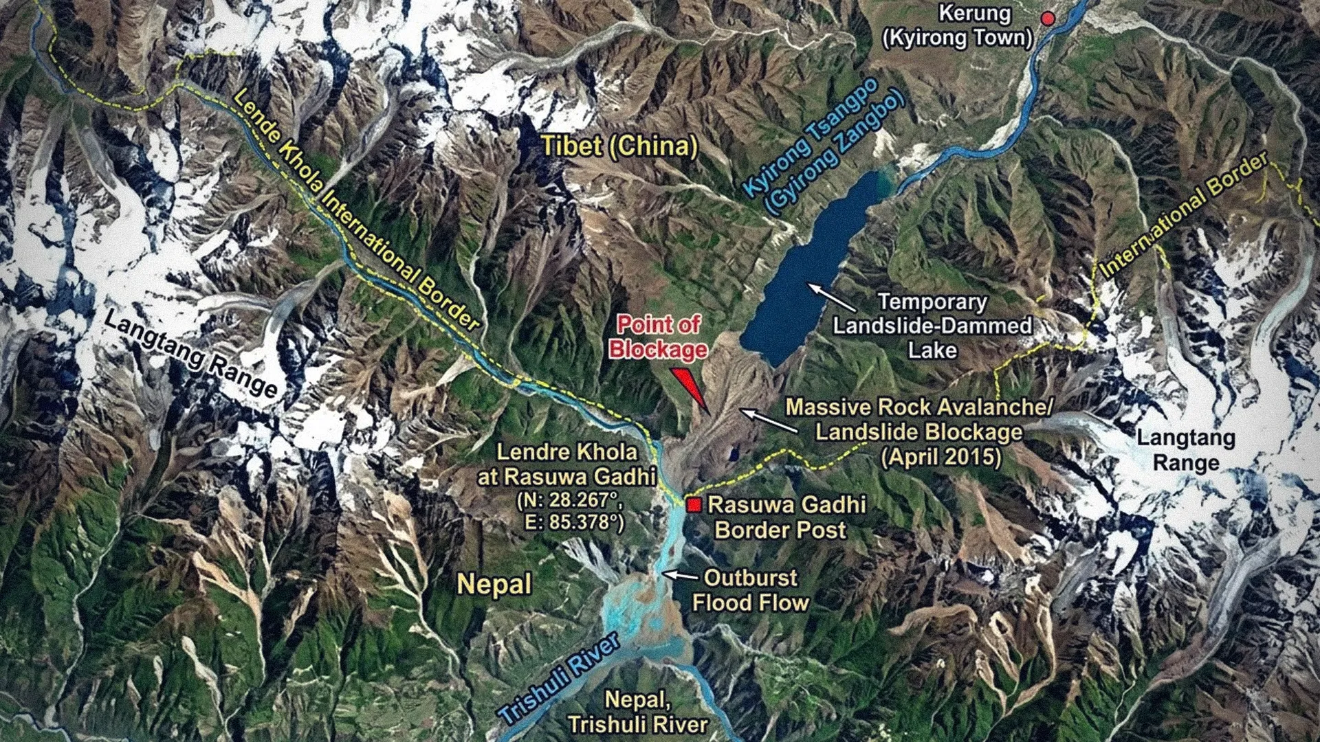 Tibet Landslide Dam Burst Causes Deadly Flooding Across Central Nepal