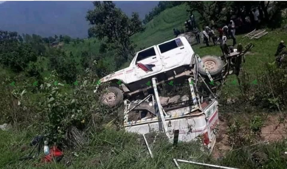 जन्ती बोकेको जिप दुर्घटना हुँदा ७ मध्ये ५ को मृत्यु