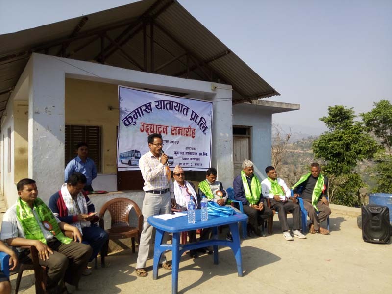 सल्यानमा खलंगामा कुमाख यातायात प्रा.लि. ले सेवा सुरू गर्याे