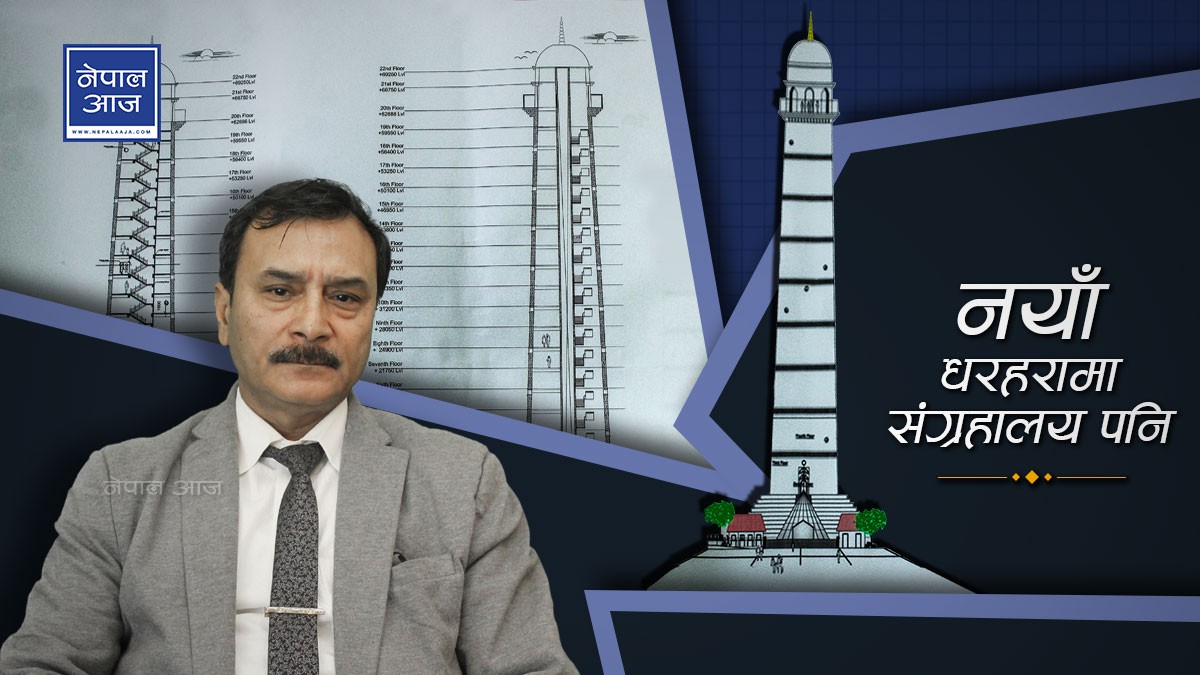 यसरी बन्दैछ लिफ्ट चढेर जाने २२ तले धरहरा (भिडियो)