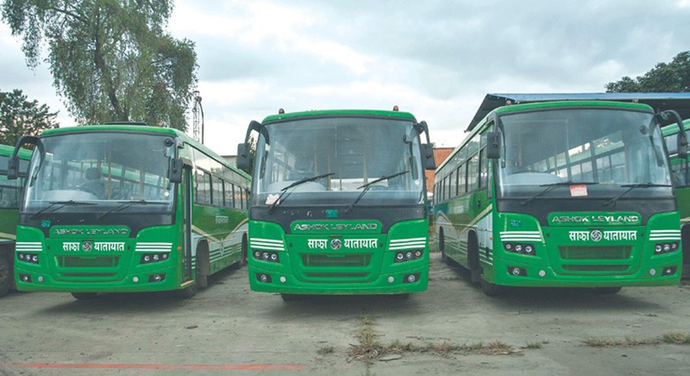 अत्याधुनिक तथा सुविधा सम्पन्न साझाका २० वटा नयाँ बस थपिँदै