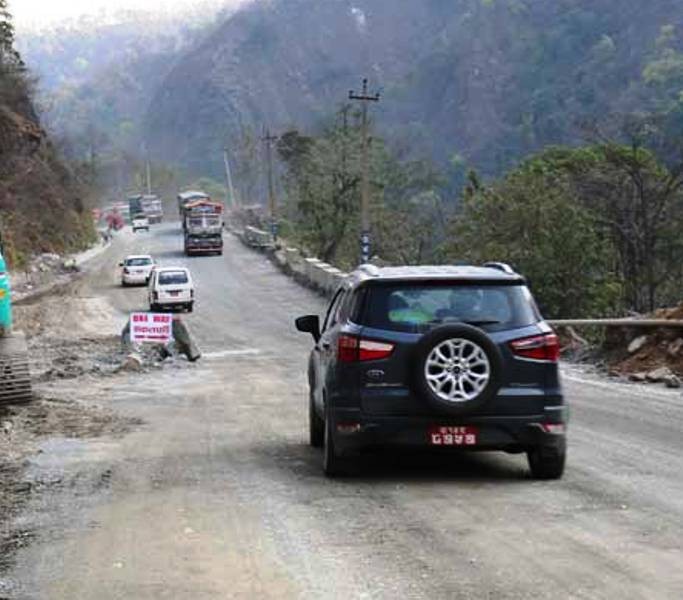 नारायणगढ–मुग्लिन सडकखण्ड शुक्रबारदेखि दुई साताका लागि बन्द हुने