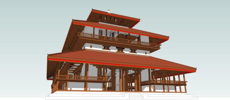 काष्ठमण्डप पुनःनिर्माण गर्न टिम्बरले काठ उपलब्ध गराउने