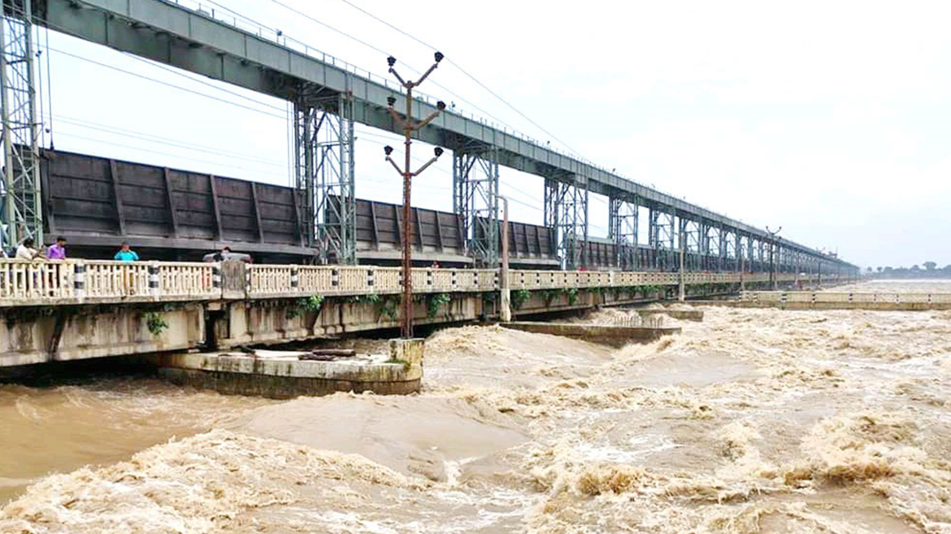 कोशी ब्यारेजमा रातारात पानी उर्लियो, ३१ ढोका खोलियो!