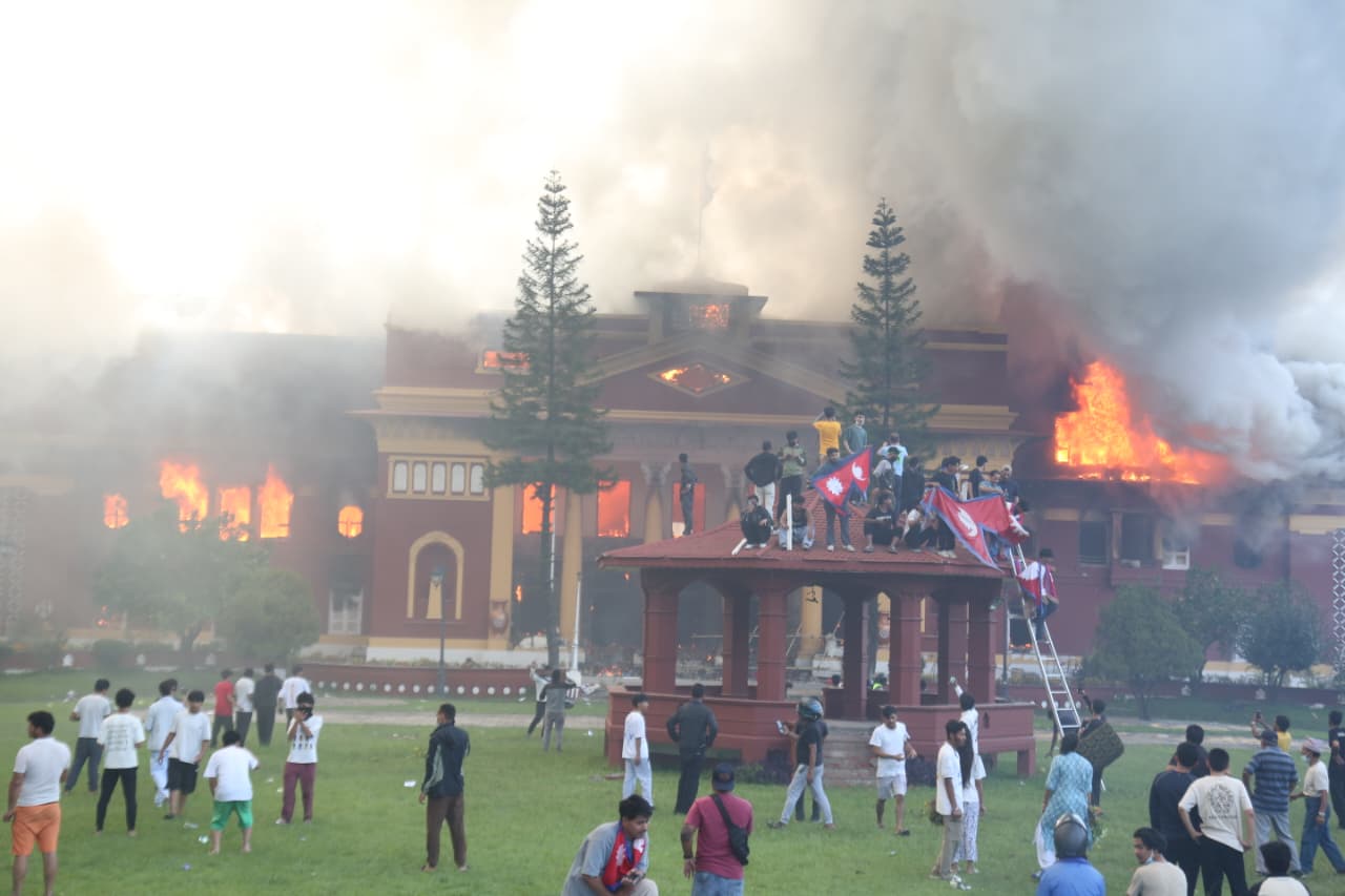 शीतल निवासमा आगजनी!