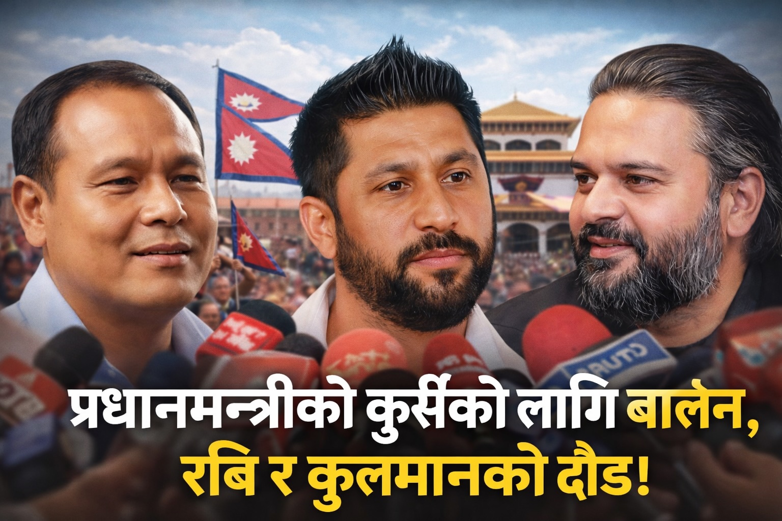 बालेन र कुलमानको प्रधानमन्त्री दाबी, रविको मौनताले राजनीति ततायो