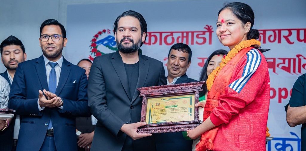 Kathmandu Metropolis Honors Paralympic Bronze Medalist Palesha Govardhan with NPR 500,000 Cash Prize