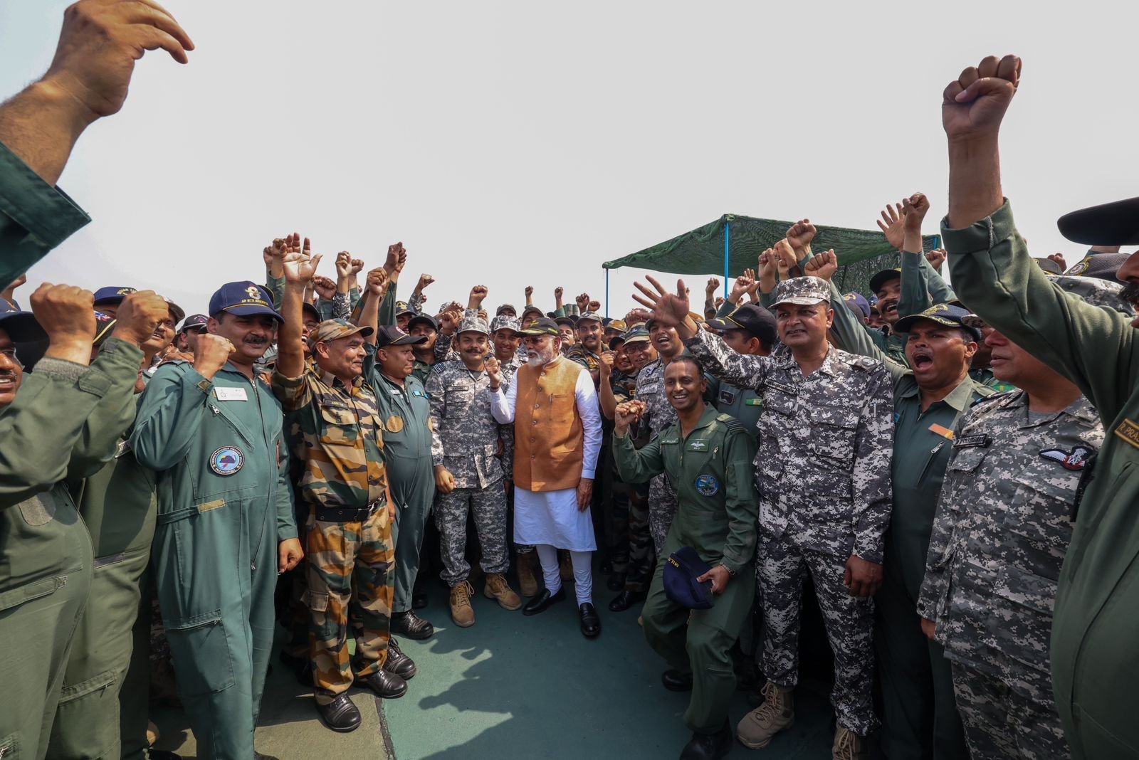PM Modi Connects with Troops at Adampur, Lauds 'Operation Sindoor' as Emblem of New India's Resolve