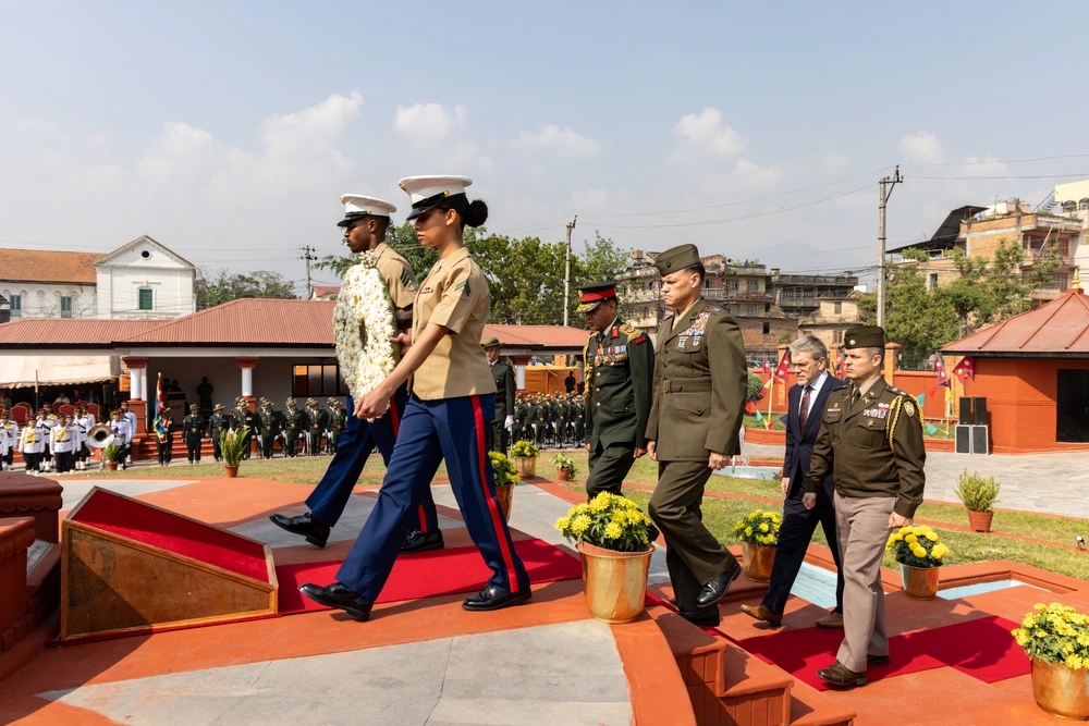 Marines & Nepal Army Remember Fallen: Emotional Ceremony