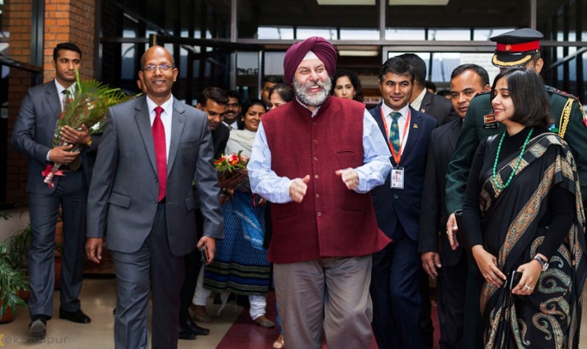 वरिष्ठ नेता नेपाल र भारतीय राजदूतबीच भेटवर्ता