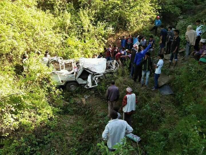 कटारीमा स्कारपियो दुर्घटना, ५ जनाको घट्नास्थलमै मृत्यु