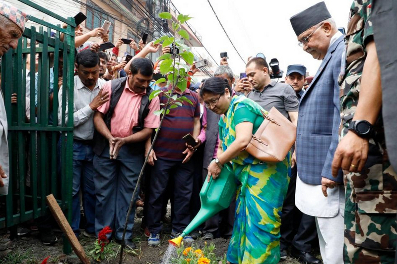 देशभर वृक्षारोपण अभियान सुरु, प्रधानमन्त्रीले गरे थालनी