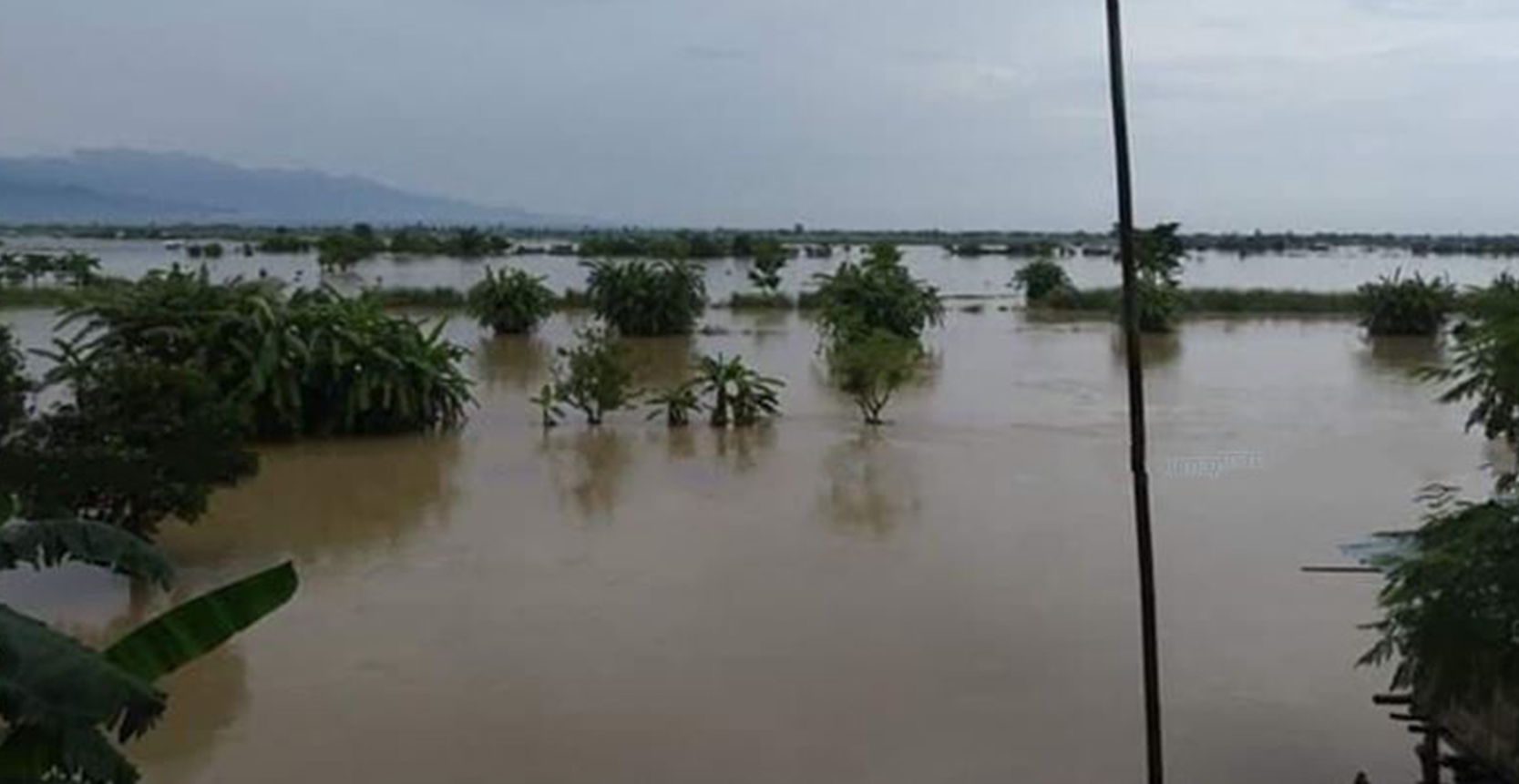 उदयपुरमा बाढी आउँदा ३७ घरपरिवार विस्थापित