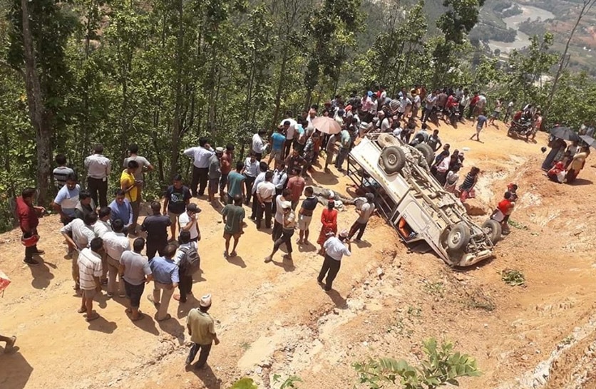 धादिङको गल्छीमा जीप दुर्घटना, मृत्यु हुनेको संख्या ५ पुग्यो