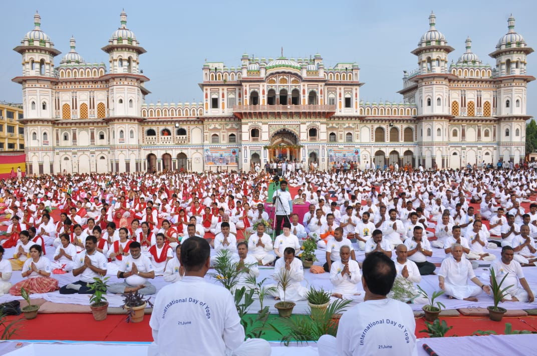 जनकपुरमा पनि मनाइयो योग दिवस