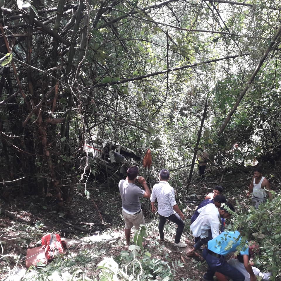 स्याङजामा जीप दुर्घटना, दुई जनाको मृत्यु