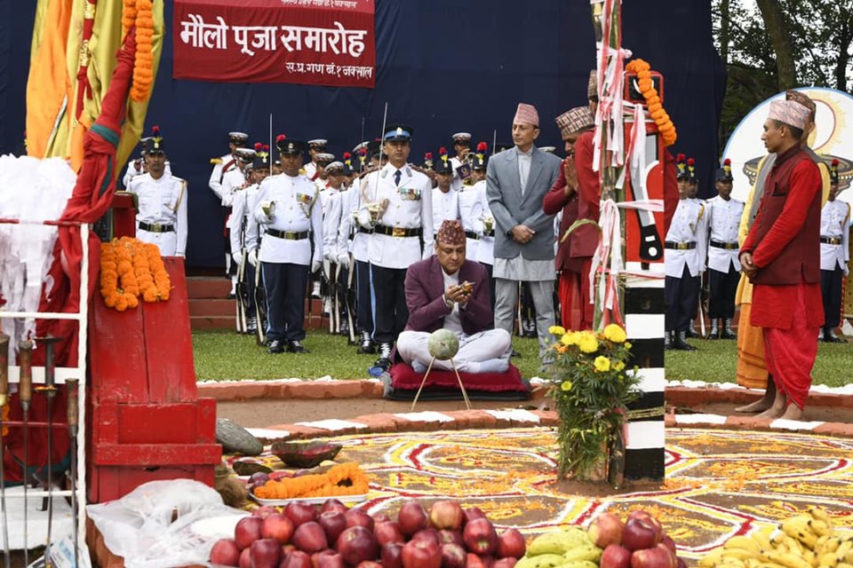 प्रहरीको दशैं, मौलो पूजा सम्पन्न (फोटोफिचर)