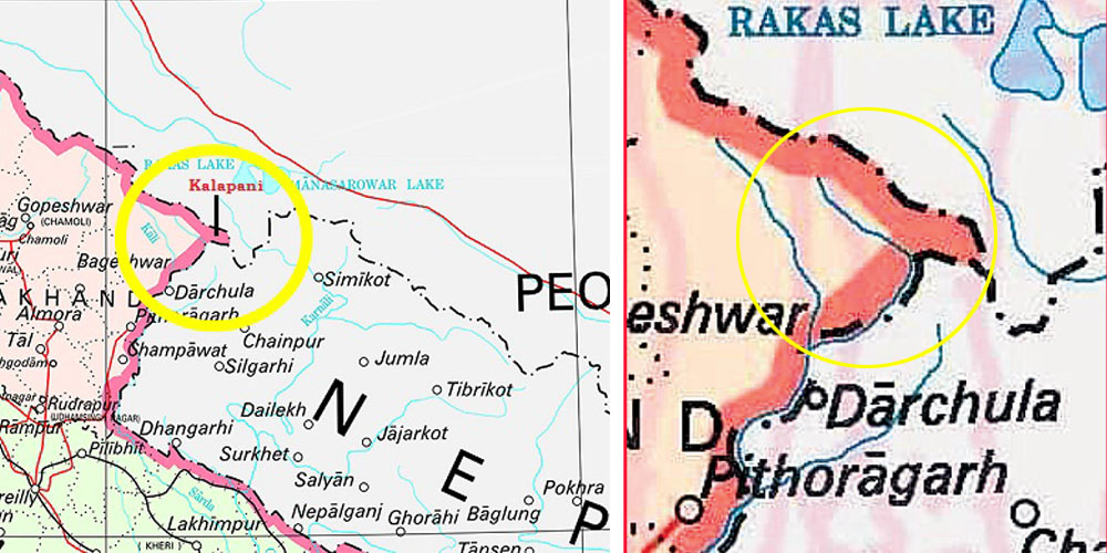 भारतको ‘भ्रम’ : काली उहीं छ, नक्साबाट नाम मात्र झिकियो