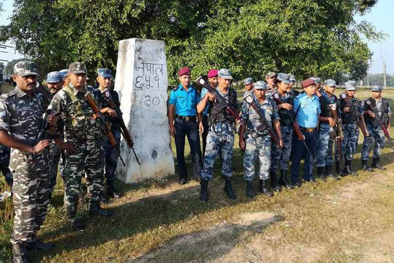 भारतीय सीमाक्षेत्रमा नेपाल र भारतका संयुक्त सुरक्षा गस्ती